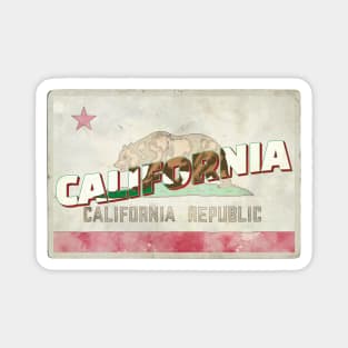 California vintage style retro souvenir Magnet