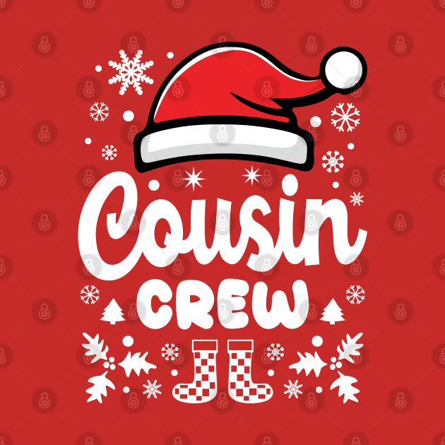 Cousin Crew Christmas Santa Hat White by JaussZ