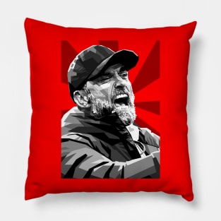 Jurgen Klopp Portrait Pop Art Pillow