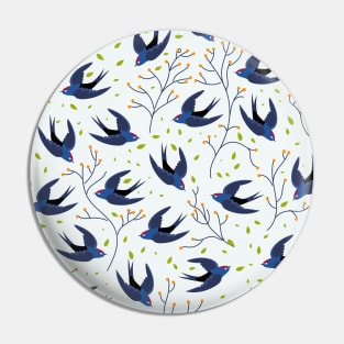 Swallow birds pattern. Pin