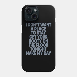 Pump Up The Jam Lyrics Phone Case