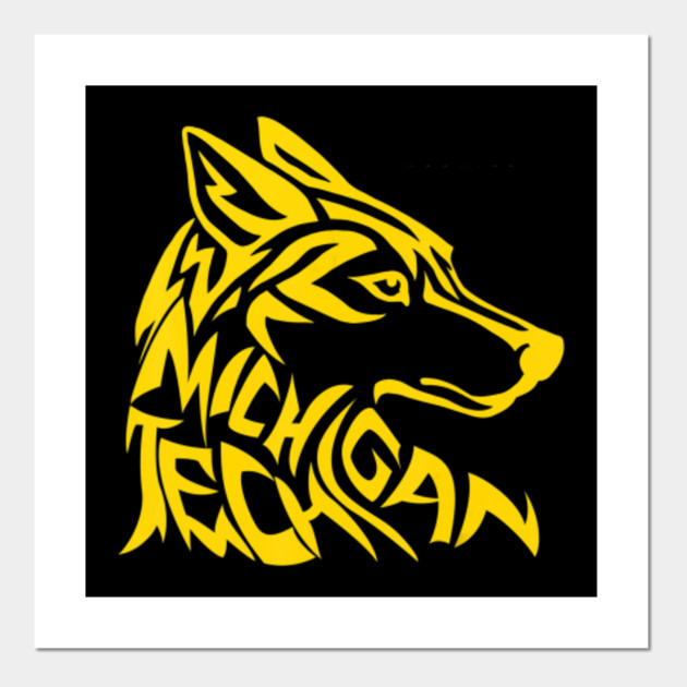 Michigan Tech Huskies Inside The Mascot Husky Michigan Tech Huskies Inside The Mascot Posters And Art Prints Teepublic