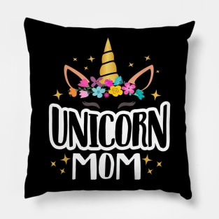 Unicorn Mom Unicorns Birthday Party Squad Matching Pillow