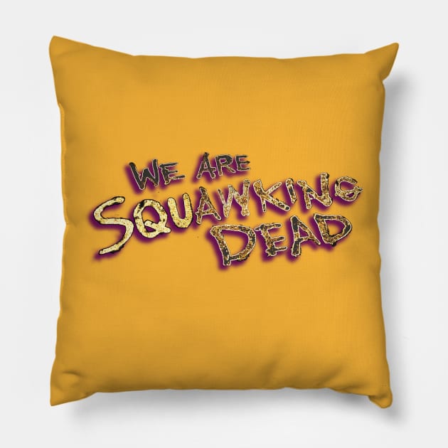 FearTWDseason7 LOGO Pillow by SQUAWKING DEAD