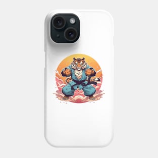 karate tiger Phone Case