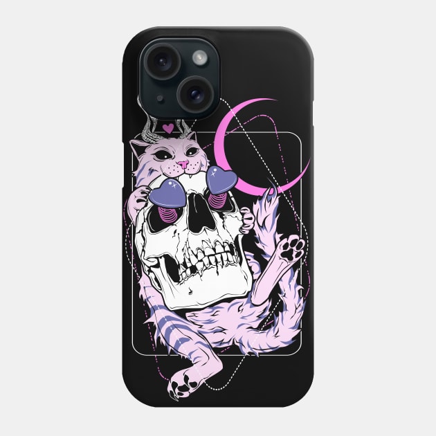 Smitten as a Baphokitten Phone Case by Von Kowen