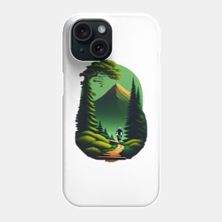 mountain bike trail Phone Case