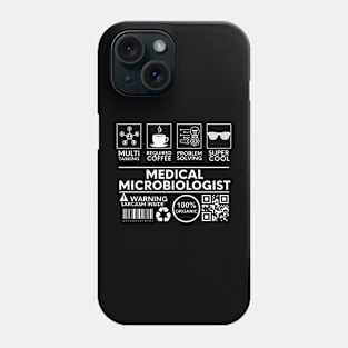 Medical Microbiologist black Phone Case