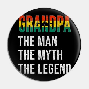 Grand Father Ghanaian Grandpa The Man The Myth The Legend - Gift for Ghanaian Dad With Roots From  Ghana Pin