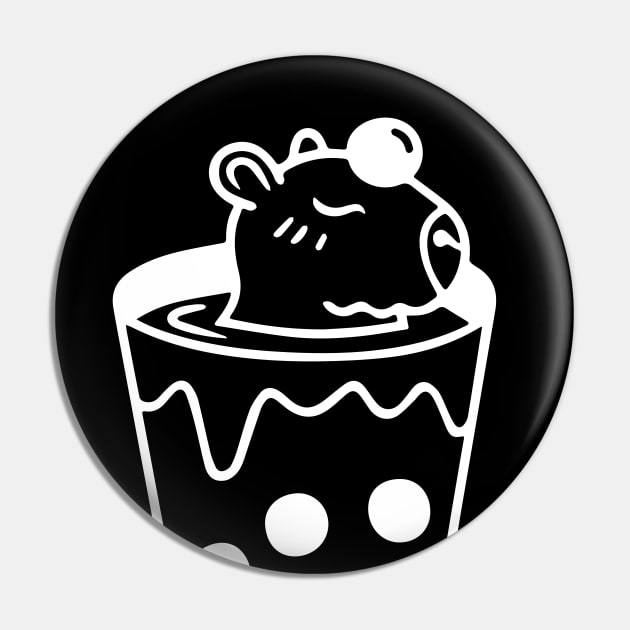 Capibara Bubbletea Test Pin by Tad