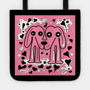 Funny Keith Haring, Dog Lover Tote