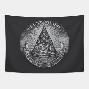 Illuminati Pizza Slice - Charcoal Tapestry