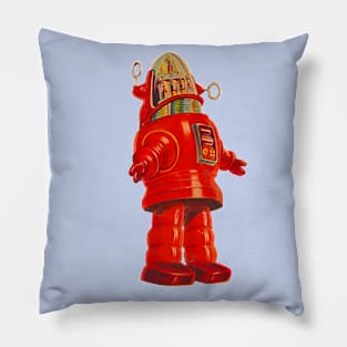 Red Robot Pillow