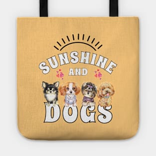 Sunshine and Dogs-Puppies and Sunshine Tote