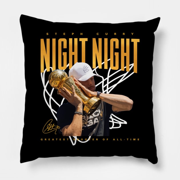 Steph Curry Night Night Pillow by Juantamad