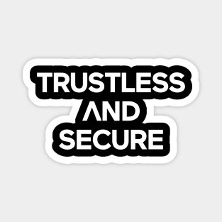 Unique Logo with Arrow Pointing Upward for Trustless and Secure / Black Magnet