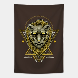 The Lion Abides Tapestry