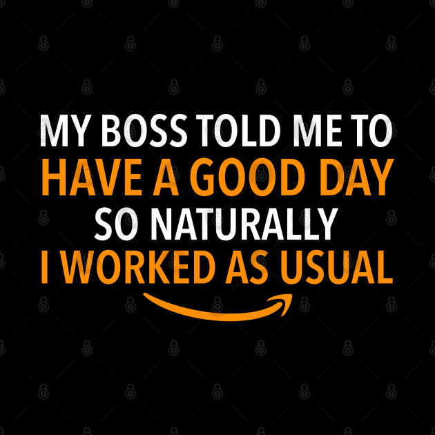 Amazon Employee, boss jokes by KlaraMacinka