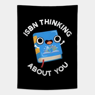 ISBN Thinking About You Funny Book Pun Tapestry