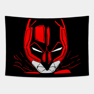 Masked Superhero Graphic Art Tapestry