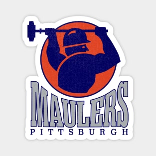 Defunct Pittsburgh Maulers USFL Football 1984 Magnet