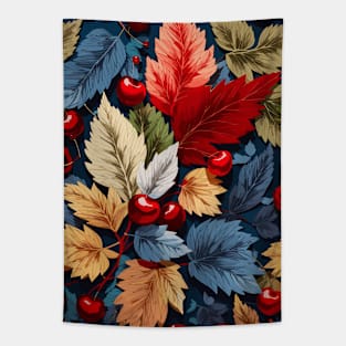 cherry floral pattern design Tapestry