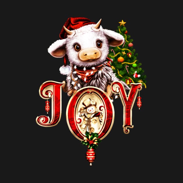 Cute little christmas cow by Nicky2342