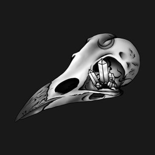 Crystal Crow Skull T-Shirt