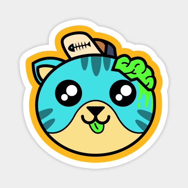 cute cat drop dead Magnet by SlaughterSlash