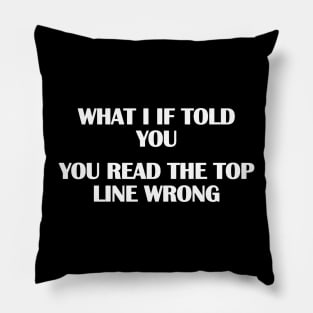 Funny tshirt Pillow