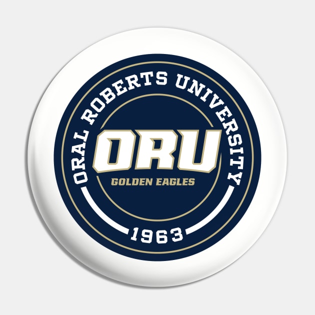 Oral Roberts - Circle Design Pin by Josh Wuflestad