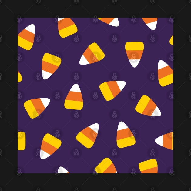 Candy corn pattern - Halloween by Nikamii