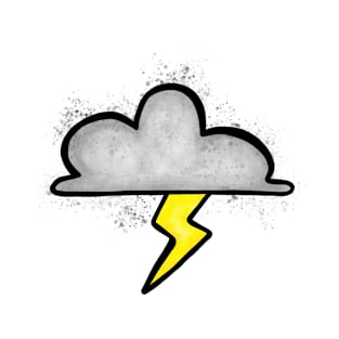 Storm Cloud with Lightning Bolt T-Shirt