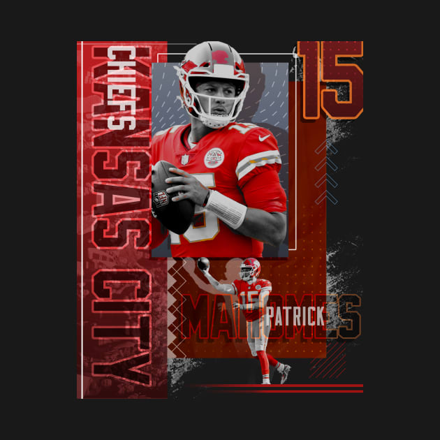 Disover Patrick Mahomes Football Paper Poster Chiefs 2 - Patrick Mahomes - T-Shirt