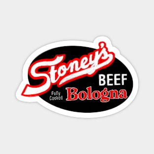 Stoney's Bologna - Transparent Red Oval Logo Magnet