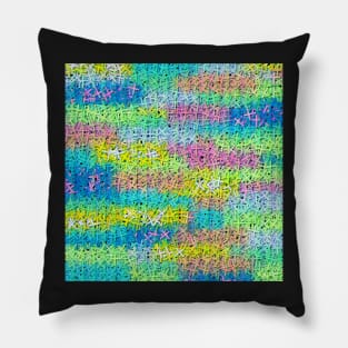 A pile of colorful joy Pillow