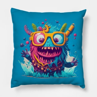 Beach Monster Splashing Pillow