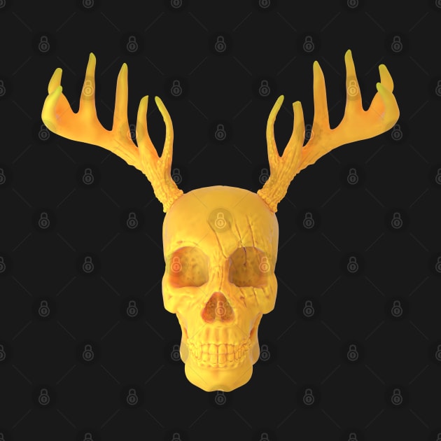 Wax Antler Skull by JonHale