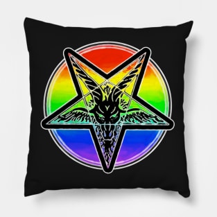 The Pride Pentagram Pillow