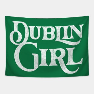 Dublin Girl / Retro Typography Design Tapestry