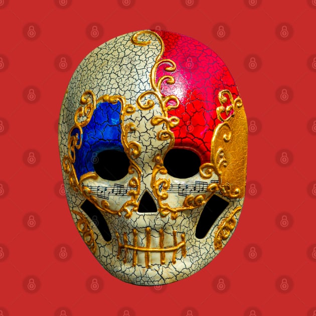 Music and skull Mask by dalyndigaital2@gmail.com