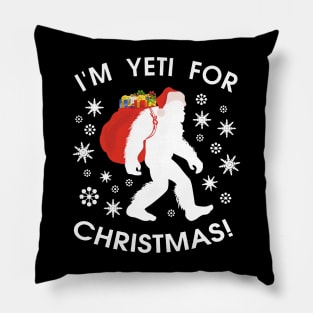 Bigfoot Christmas Pillow