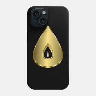 Shakti Yoga Teardrop Meditation Candle - Gold Phone Case