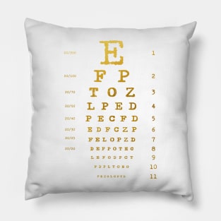 Eye Chart Diagram Pillow