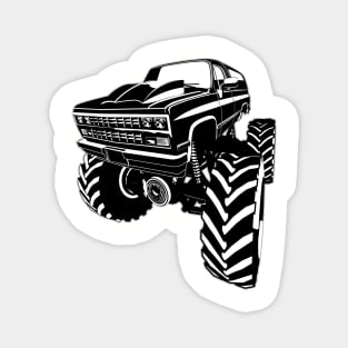 Cartoon monster truck Magnet