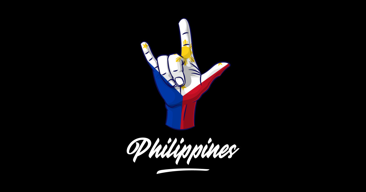I Love You Philippines Hand Gesture Cute Gift Women Men Philippines