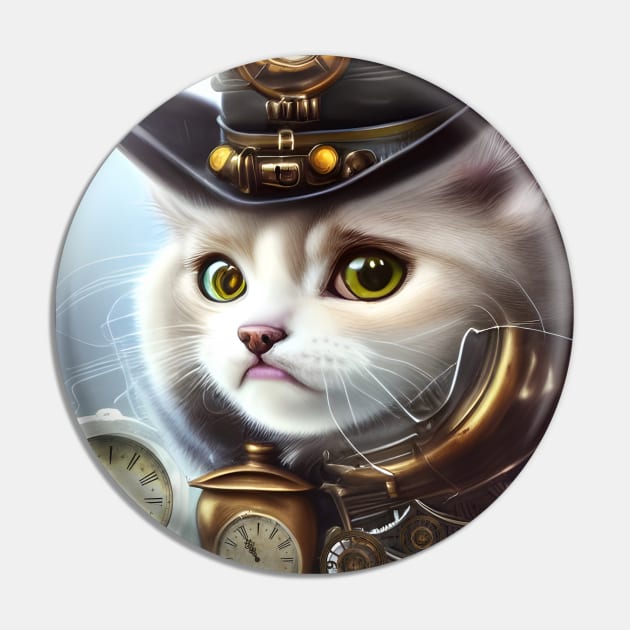 Cute little steampunk kitten Pin by Nicky2342