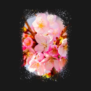 A Festive Bunch Of Pink Sakura Flowers T-Shirt