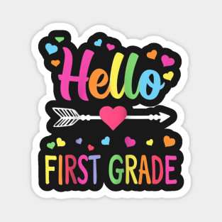 Heo 1st Grade Back To Schoo First Grade Teachers Students Ragan Baseba Tee Magnet