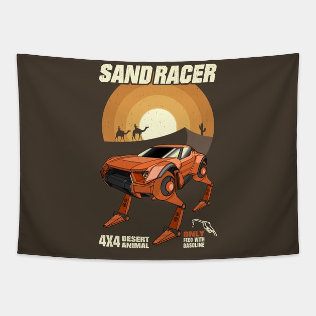 AutoBeast Zarooq SandRacer Tapestry by Guyvit